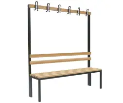 Скамейка с вешалкой для раздевалок «Бэйсик» 1,5 м