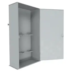 Шкаф металлический для 2х кислородных баллонов усиленный 1800x522x375 мм