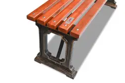 Банкетка чугунная «Ладья» 3,0 м (3 опоры)