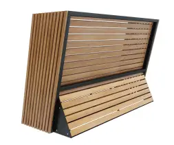 Скамейка стальная «Тауэр» с высокой спинкой