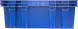 Ящик пластиковый перфорированный, 600x400x152 мм, 27 л, синий, [403-2]