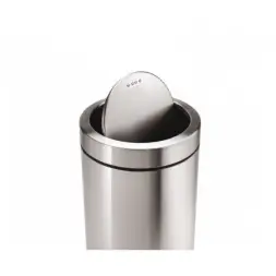 Урна Ву-Тенг, 200х400 мм, шлифованная, кольцо под пакет, 12 л