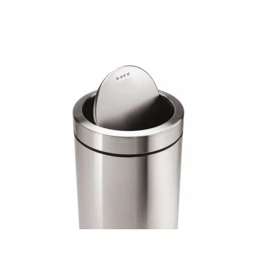 Урна Ву-Тенг, 200х400 мм, шлифованная, кольцо под пакет, 12 л