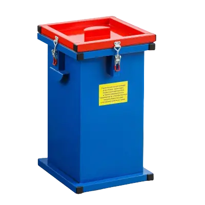 Контейнер герметичный специализированный вертикальный для битых ламп и термометров ГСК 1250, 1250х450х450 мм