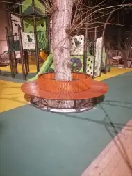 Скамейка стальная «Диван круглый» R750