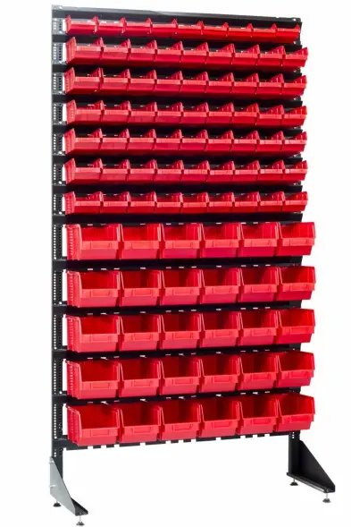 Стеллаж с пластиковыми ящиками 1801-1/6/5 K