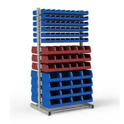 Стеллаж двусторонний №147 (1835х950х760)