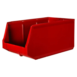 Складской лоток для метизов, мелочей и деталей Logic Store®, 500х300х250 мм, красный [12.407]