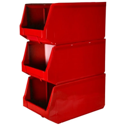 Складской лоток для метизов, мелочей и деталей Logic Store®, 500х300х250 мм, красный [12.407]