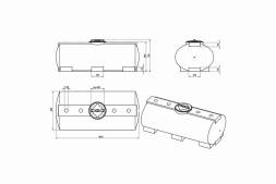 Емкость ЭВГ 750л зеленая