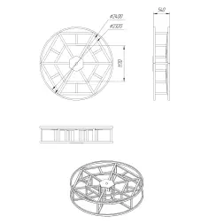 Емкость вертикальная 10000л на подставке