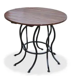 Стол круглый садовый «Восемь ног»