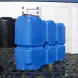 Емкость ST 2000л под плотность до 1.5 г/см3 с откидной крышкой синяя