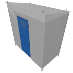 Хранилище для газовых баллонов разборное ХГБ-02 2100x2200x1110 мм Светло-серый