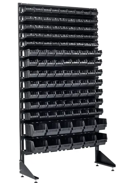 Стеллаж с пластиковыми ящиками 1801-5/7/2 С