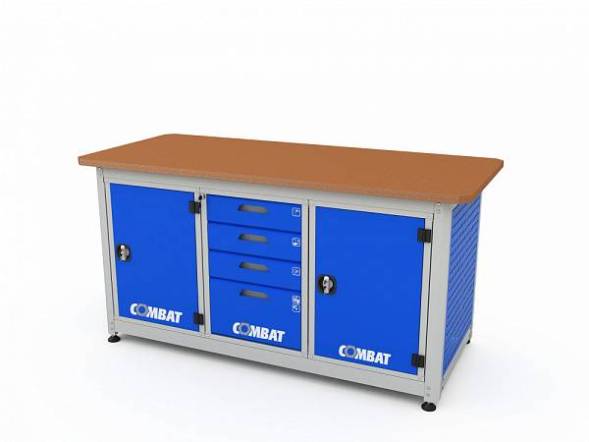 Верстак ДВК с 3 тумбами COMBAT 3141.1830