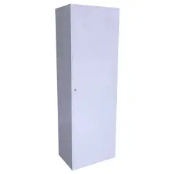 Шкаф для противогазов 24-600 с дверью 1800x600x400 мм Светло-серый