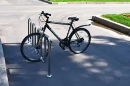 Велопарковка «Квадро» из нержавеющей стали