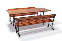 Комплект чугунный «Ратио» Стол плюс 2 скамейки плюс 2 кресла