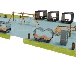 Большая детская площадка 606 м2 №4