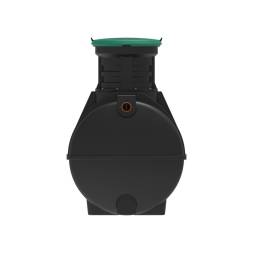 Автономная канализация Rostok Ground 8 с горловиной 600 мм и самотечным отведением, 3500 л, черный [504.3000.899.004]