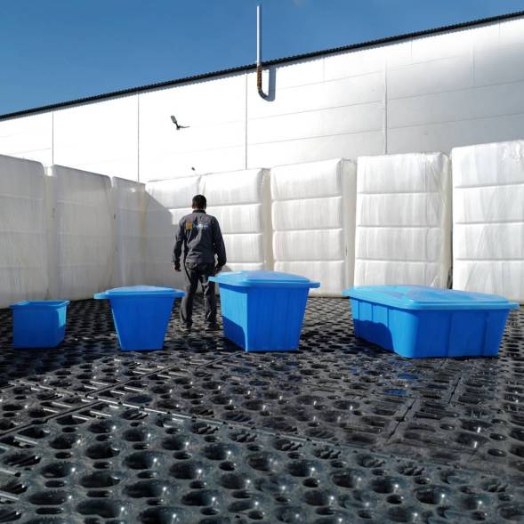 Ванна пластиковая пищевая К, 90 л, HDPE, белый [132.0090.001.0]