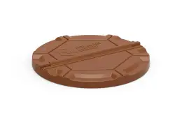 Крышка колодца «Роса» коричневая