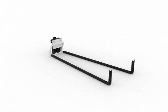 Держатель ДВК универсальный крюк двойной длинный