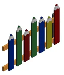 Ограждение «Карандаши»