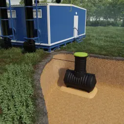 Емкость топливная подземная Rostok G 2800 л с горловиной 600мм