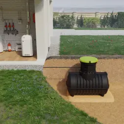 Емкость топливная подземная Rostok G 2800 л с горловиной 600мм