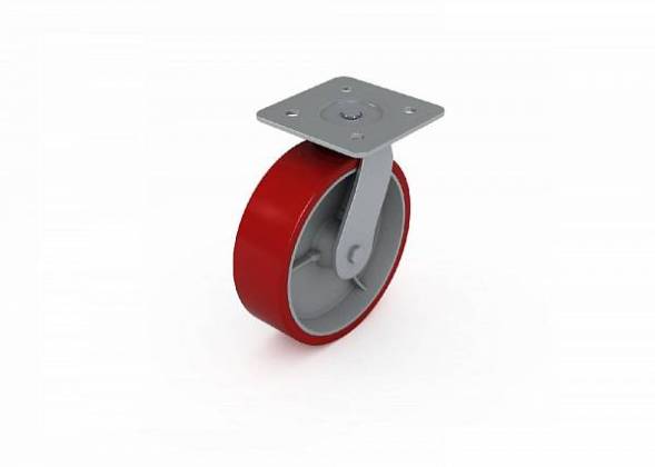 Колесо поворотное ДВК d=150 мм, полиуретан