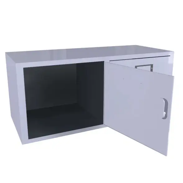 Шкаф для касок на 2 ячейки 356x816x350 мм Светло-серый