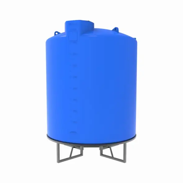 Емкость TOR 10000 л под плотность до 1,2 г/см3 синяя на основании для полного слива F