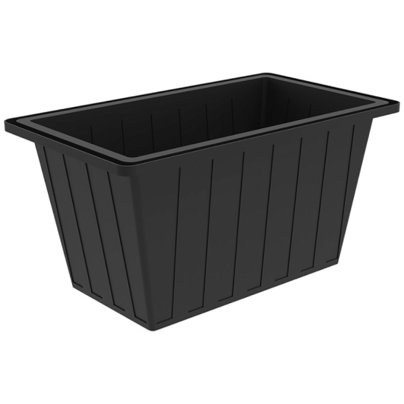 Ванна пластиковая пищевая К, 400 л, HDPE, черный [132.0400.899.000]