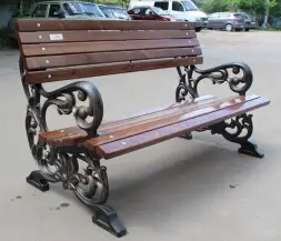 Скамейка чугунная «Жасмин» 1,5 м