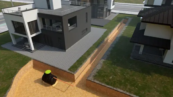 Автономная канализация Rostok Ground 12 с горловиной 600 мм