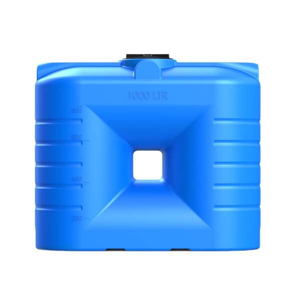 Емкость пластиковая прямоугольная для хранения воды, жидкостей и дизельного топлива, 1000 л, синий [TSN1000S13]