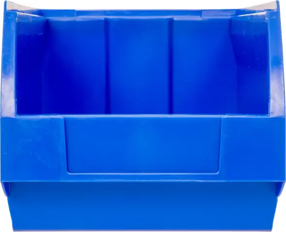 Ящик (лоток) пластиковый сплошной, 250x150x130 мм, 4.88 л, синий [5002]