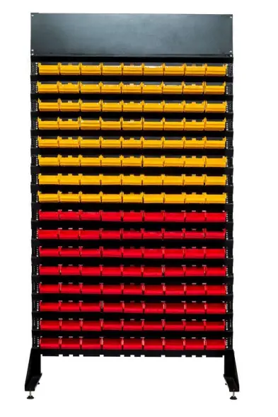 Стеллаж с пластиковыми ящиками 1801-16/0/0п G-K