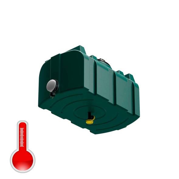 Бак пластиковый для летнего душа с подогревом Полимер-Групп R 100 л, черный [DR100S112]