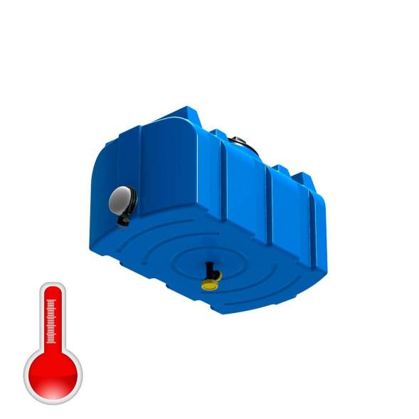 Бак пластиковый для летнего душа с подогревом Полимер-Групп R 100 л, черный [DR100S112]